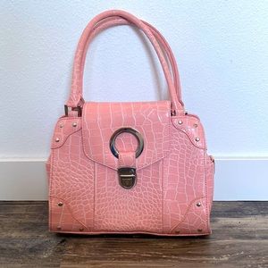 thrifted Snake print pink purse